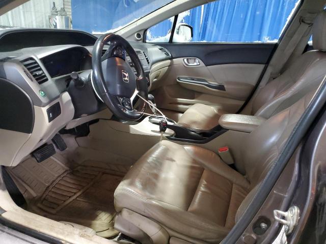 19XFB2F93CE054166 - 2012 HONDA CIVIC EXL ნაცრისფერი ფოტო 7