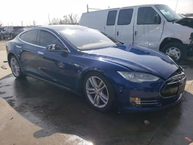 5YJSA1E23FF108404 - 2015 TESLA MODEL S 蓝色 照片 4