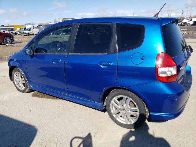 JHMGD38658S035452 - 2008 HONDA FIT SPORT BLUE photo 2