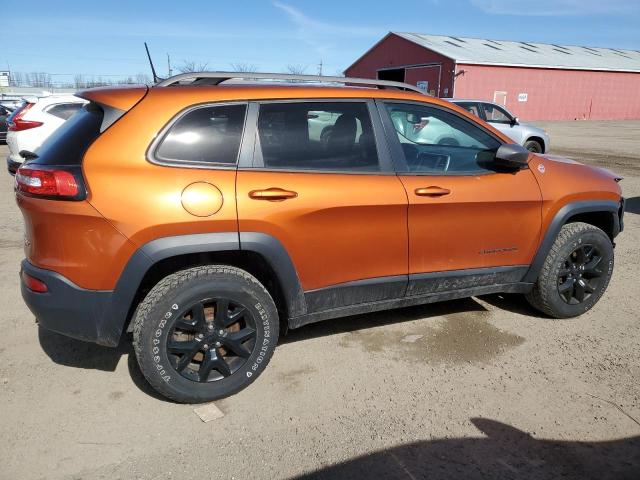 1C4PJMBS9GW221458 - 2016 JEEP CHEROKEE TRAILHAWK ORANGE photo 3