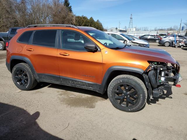 1C4PJMBS9GW221458 - 2016 JEEP CHEROKEE TRAILHAWK ORANGE photo 4