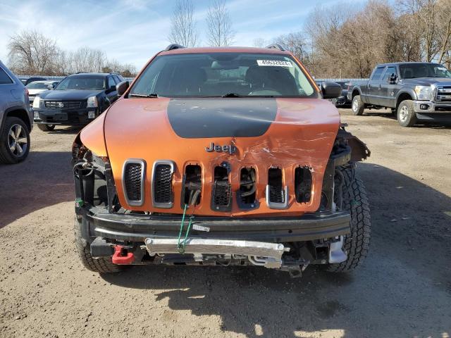 1C4PJMBS9GW221458 - 2016 JEEP CHEROKEE TRAILHAWK ORANGE photo 5