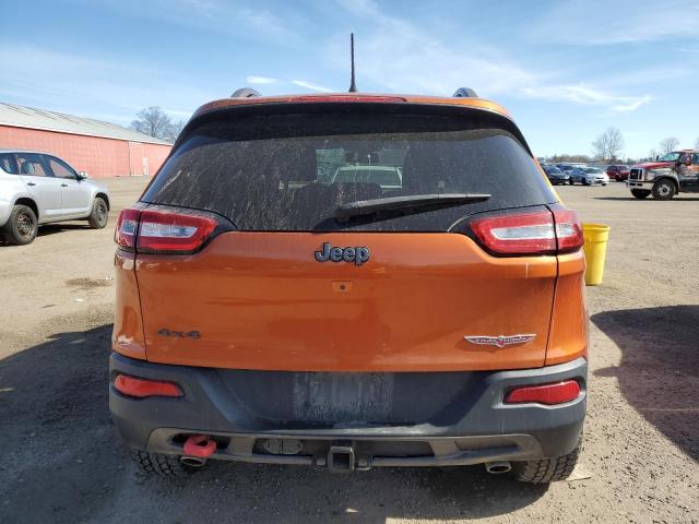 1C4PJMBS9GW221458 - 2016 JEEP CHEROKEE TRAILHAWK ORANGE photo 6