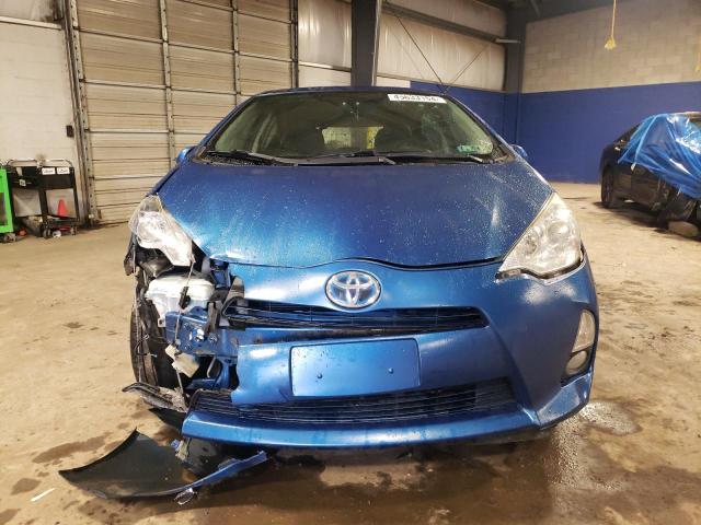 JTDKDTB36C1013811 - 2012 TOYOTA PRIUS C BLUE photo 5