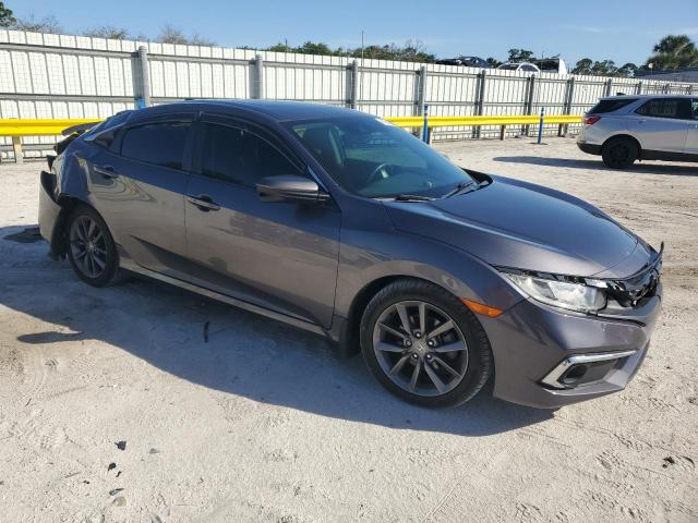 19XFC1F72KE006484 - 2019 HONDA CIVIC EXL ნაცრისფერი ფოტო 4