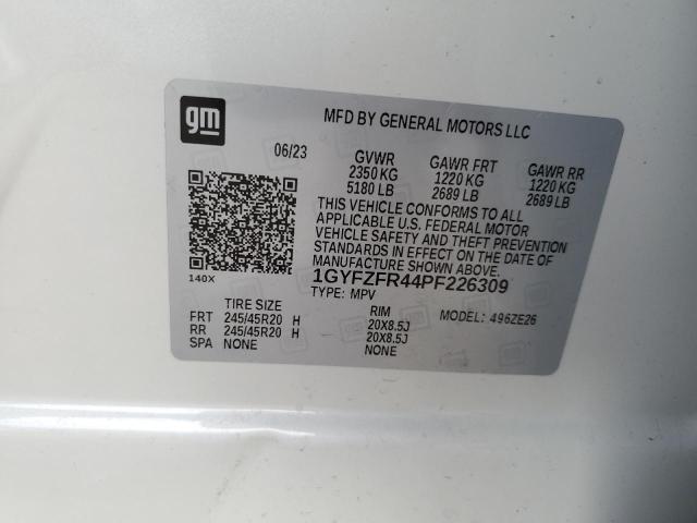 1GYFZFR44PF226309 - 2023 CADILLAC XT4 SPORT WHITE photo 12