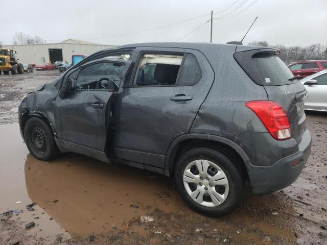 3GNCJKSB3GL176811 - 2016 CHEVROLET TRAX LS GRAY photo 2