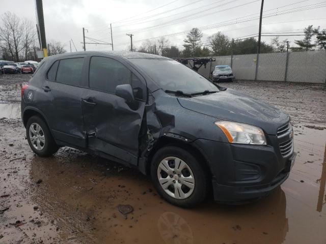 3GNCJKSB3GL176811 - 2016 CHEVROLET TRAX LS GRAY photo 4