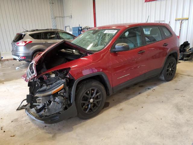 1C4PJMAB6HD220444 - 2017 JEEP CHEROKEE SPORT RED photo 1