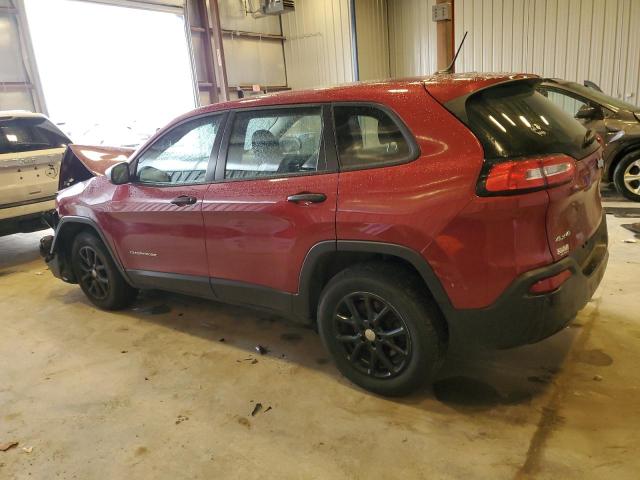 1C4PJMAB6HD220444 - 2017 JEEP CHEROKEE SPORT RED photo 2