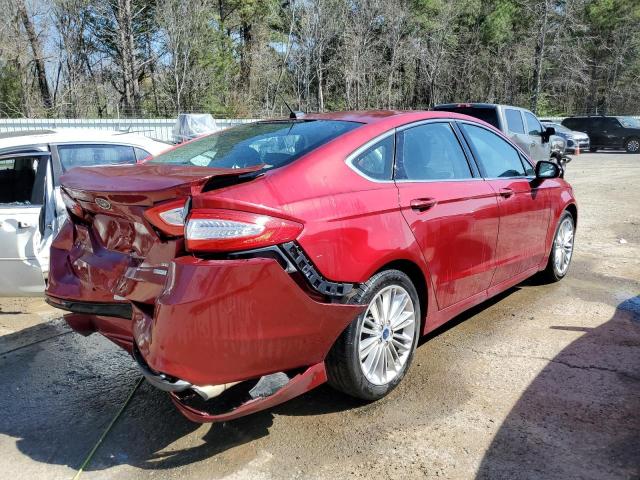 3FA6P0HD2GR350551 - 2016 FORD FUSION SE RED photo 3