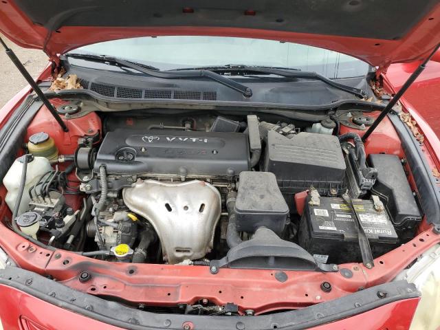 4T1BE46K67U032265 - 2007 TOYOTA CAMRY CE RED photo 11