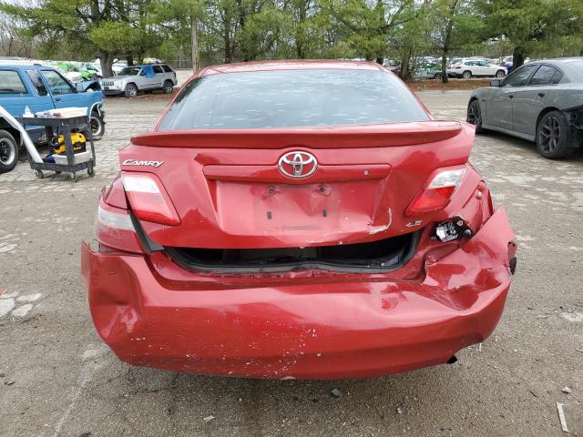 4T1BE46K67U032265 - 2007 TOYOTA CAMRY CE RED photo 6