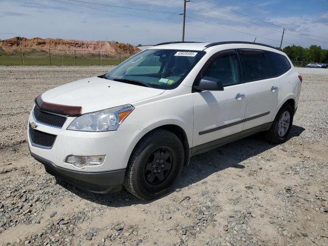 1GNKVFED1CJ132425 - 2012 CHEVROLET TRAVERSE LS WHITE photo 1