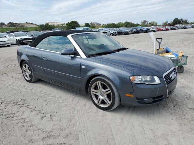 WAUDF48H48K015549 - 2008 AUDI A4 2.0T CABRIOLET QUATTRO GRAY photo 4