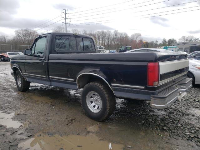 1FTEF15Y6NLA83190 - 1992 FORD F150 BLACK photo 2