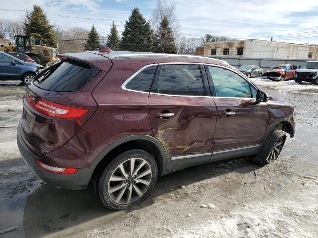 5LMCJ3D95KUL03381 - 2019 LINCOLN MKC RESERVE ბურგუნდია ფოტო 3