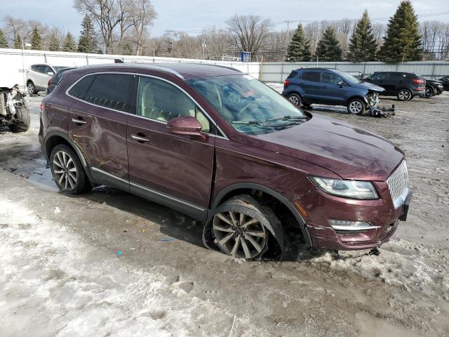 5LMCJ3D95KUL03381 - 2019 LINCOLN MKC RESERVE ბურგუნდია ფოტო 4