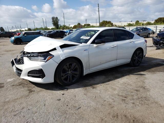 19UUB6F57MA010088 - 2021 ACURA TLX TECH A WHITE photo 1