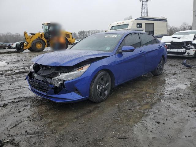 5NPLM4AG8NH081781 - 2022 HYUNDAI ELANTRA SEL BLUE photo 1