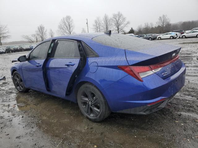 5NPLM4AG8NH081781 - 2022 HYUNDAI ELANTRA SEL BLUE photo 2