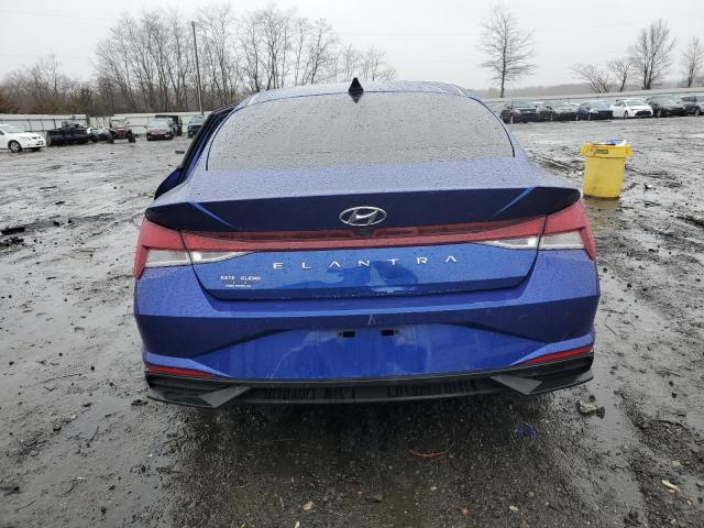 5NPLM4AG8NH081781 - 2022 HYUNDAI ELANTRA SEL BLUE photo 6