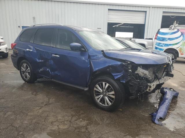 5N1DR2MN7KC605557 - 2019 NISSAN PATHFINDER S BLUE photo 4