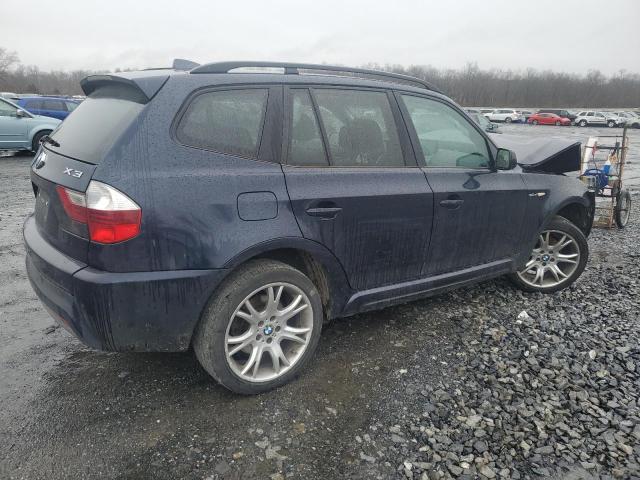 WBXPC93488WJ18253 - 2008 BMW X3 3.0SI BLACK photo 3