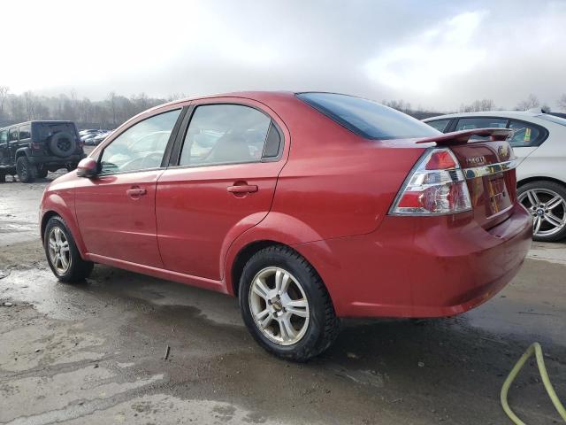 KL1TG5DE4BB258385 - 2011 CHEVROLET AVEO LT RED photo 2