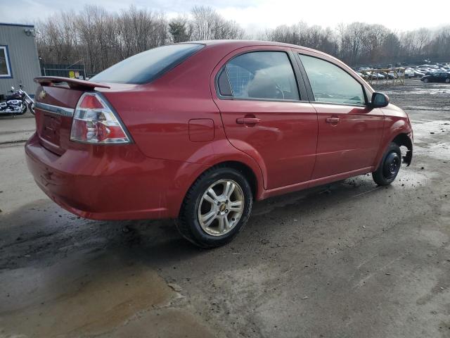 KL1TG5DE4BB258385 - 2011 CHEVROLET AVEO LT RED photo 3