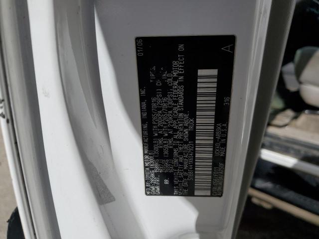 5TBBT441X6S479231 - 2006 TOYOTA TUNDRA ACCESS CAB SR5 WHITE photo 12