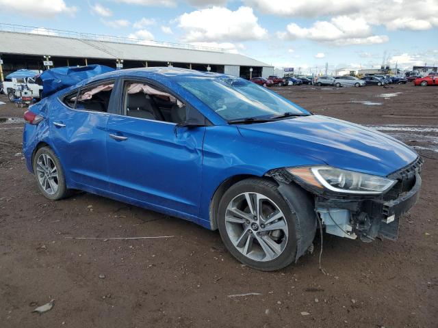 5NPD84LF8HH087100 - 2017 HYUNDAI ELANTRA SE BLUE photo 4