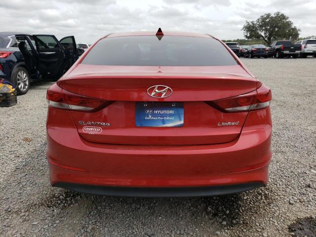 5NPD84LFXHH042739 - 2017 HYUNDAI ELANTRA SE RED photo 6