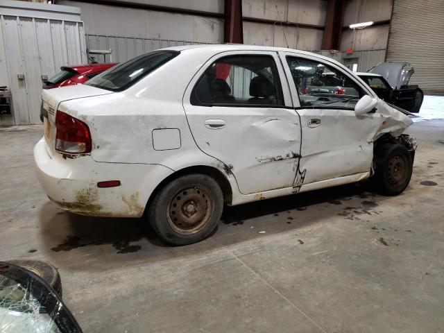 KL1TD52644B108400 - 2004 CHEVROLET AVEO WHITE photo 3