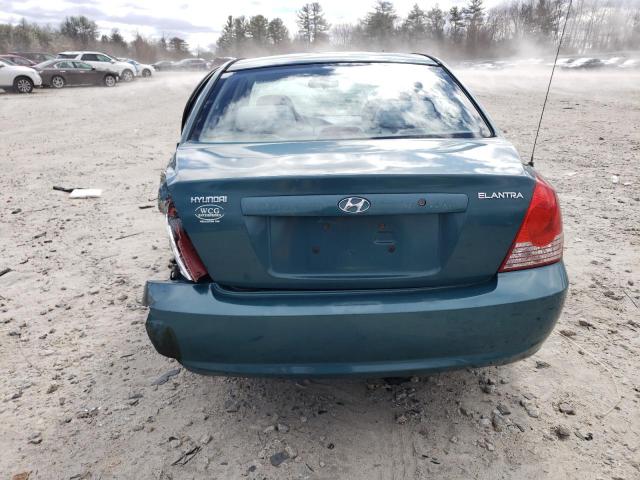 KMHDN46D06U240957 - 2006 HYUNDAI ELANTRA GLS TEAL photo 6