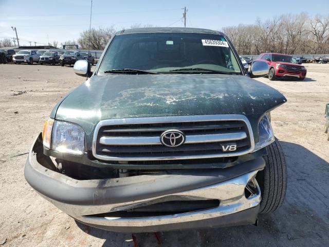 5TBRT3419YS123526 - 2000 TOYOTA TUNDRA ACCESS CAB GREEN photo 5