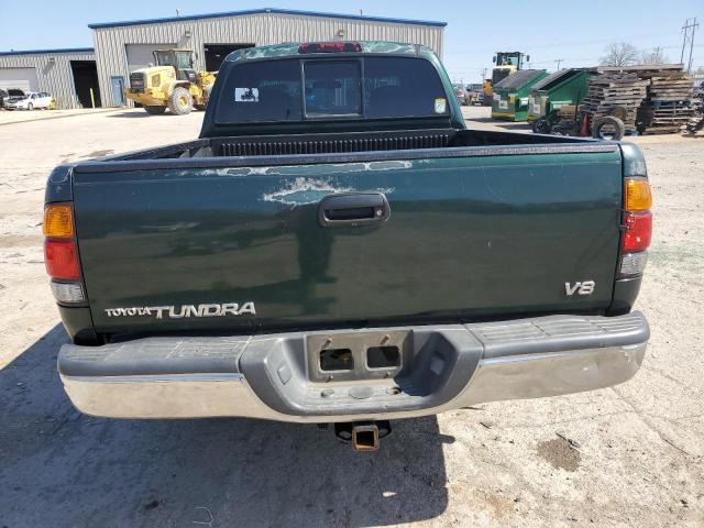 5TBRT3419YS123526 - 2000 TOYOTA TUNDRA ACCESS CAB მწვანე ფოტო 6