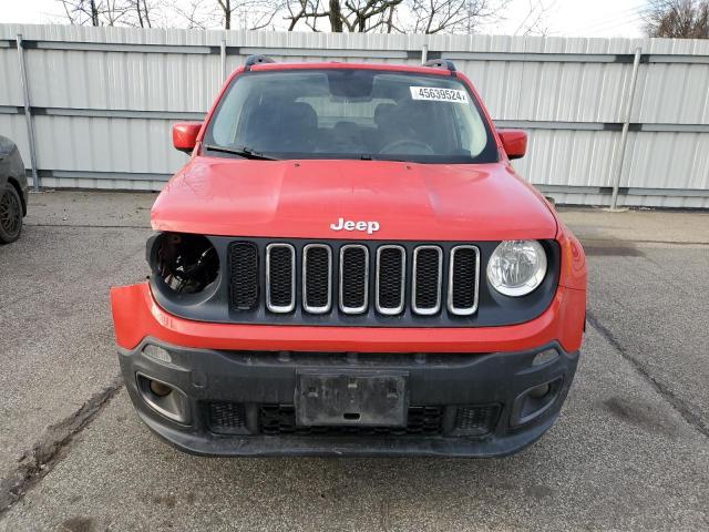 ZACCJBBT0FPB64588 - 2015 JEEP RENEGADE LATITUDE RED photo 5