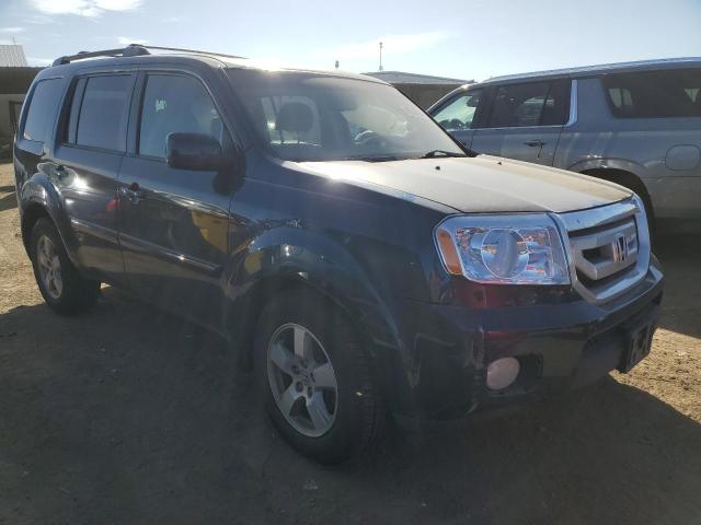 5FNYF4H58BB103423 - 2011 HONDA PILOT EXL BLUE photo 4