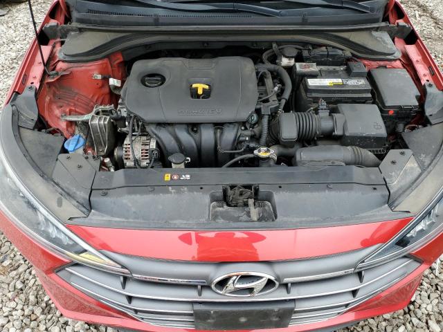 5NPD84LF1LH565236 - 2020 HYUNDAI ELANTRA SEL RED photo 11