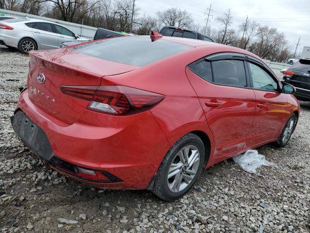 5NPD84LF1LH565236 - 2020 HYUNDAI ELANTRA SEL RED photo 3