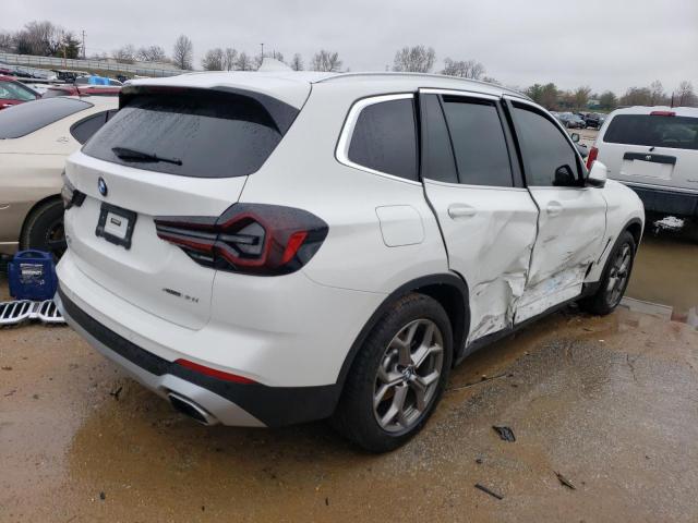 5UX53DP09N9L21742 - 2022 BMW X3 XDRIVE30I WHITE photo 3