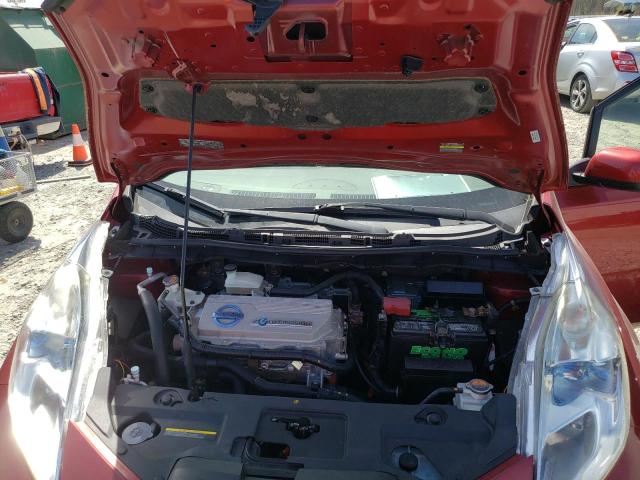 JN1AZ0CP3CT024785 - 2012 NISSAN LEAF SV RED photo 11