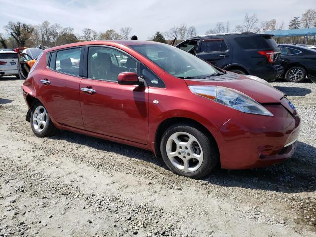 JN1AZ0CP3CT024785 - 2012 NISSAN LEAF SV RED photo 4