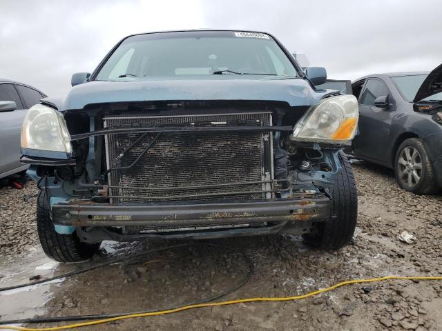 2HKYF18595H523941 - 2005 HONDA PILOT EXL BLUE photo 5