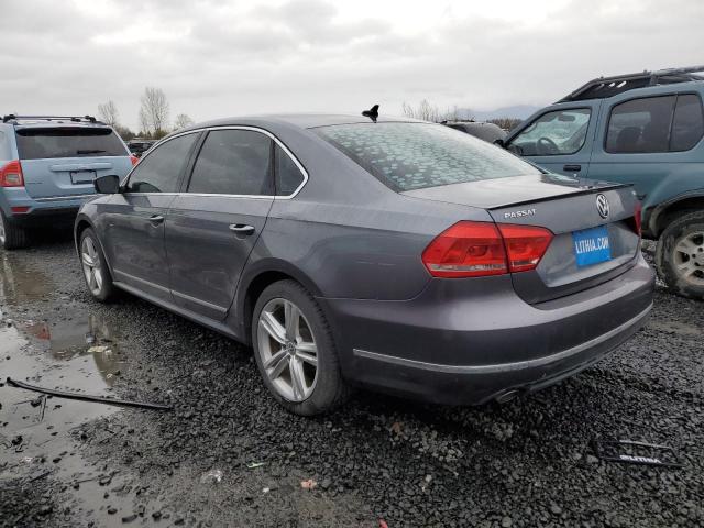 1VWCN7A34EC118586 - 2014 VOLKSWAGEN PASSAT SEL GRAY photo 2