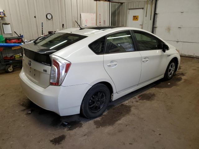 JTDKN3DU4C5411949 - 2012 TOYOTA PRIUS WHITE photo 3