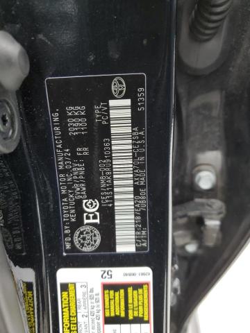 4T1S11AK8RU910363 - 2024 TOYOTA CAMRY SE NIGHT SHADE BLACK photo 13