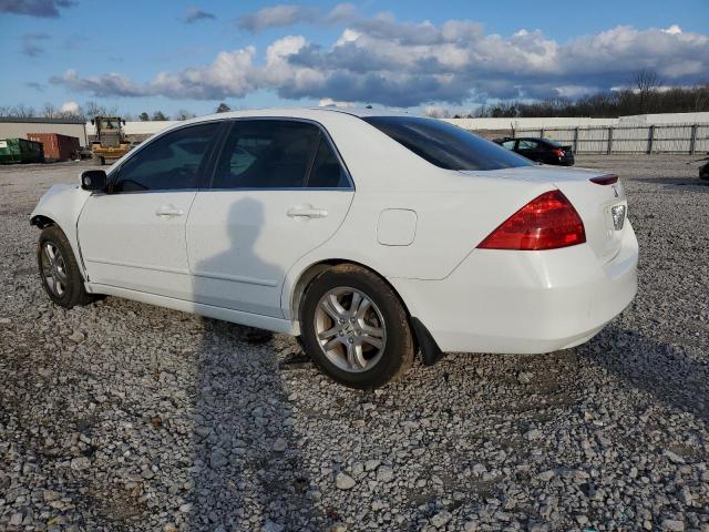 1HGCM56367A225173 - 2007 HONDA ACCORD SE WHITE photo 2