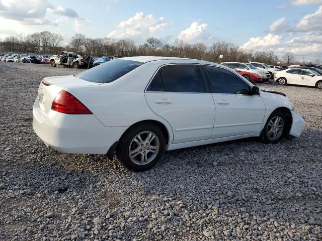 1HGCM56367A225173 - 2007 HONDA ACCORD SE WHITE photo 3